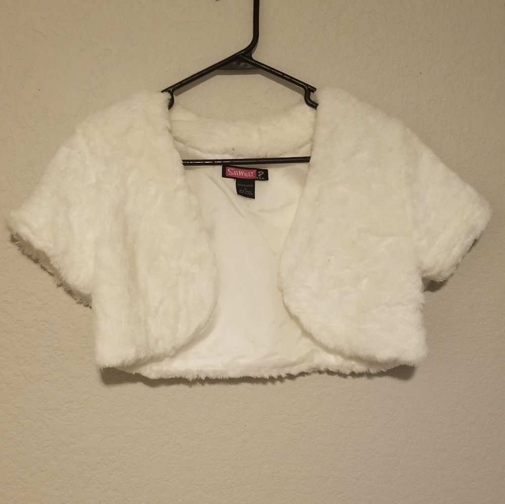 Fuzzy, cover-up, white, cardigan